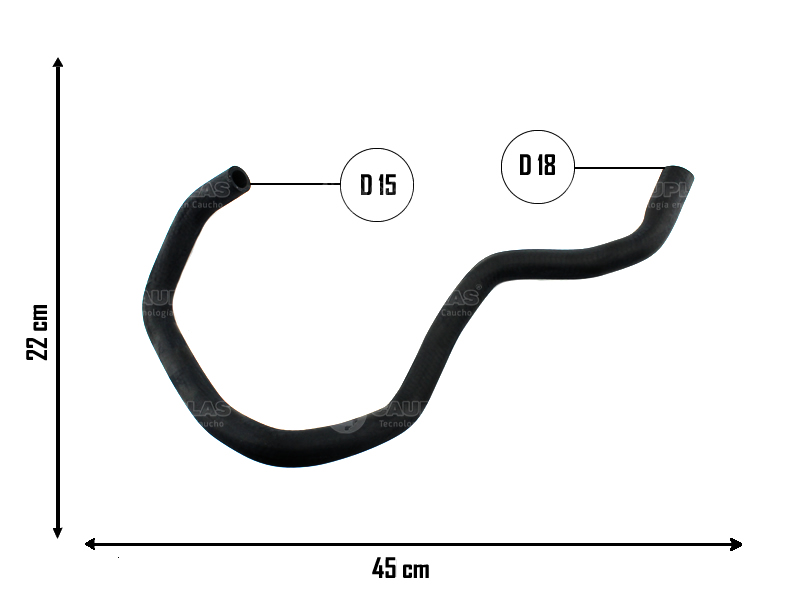 CAUPLAS MANGUERA VASO DE EXPANSION RENAULT FLUENCE MEGANE III =YACO 4145