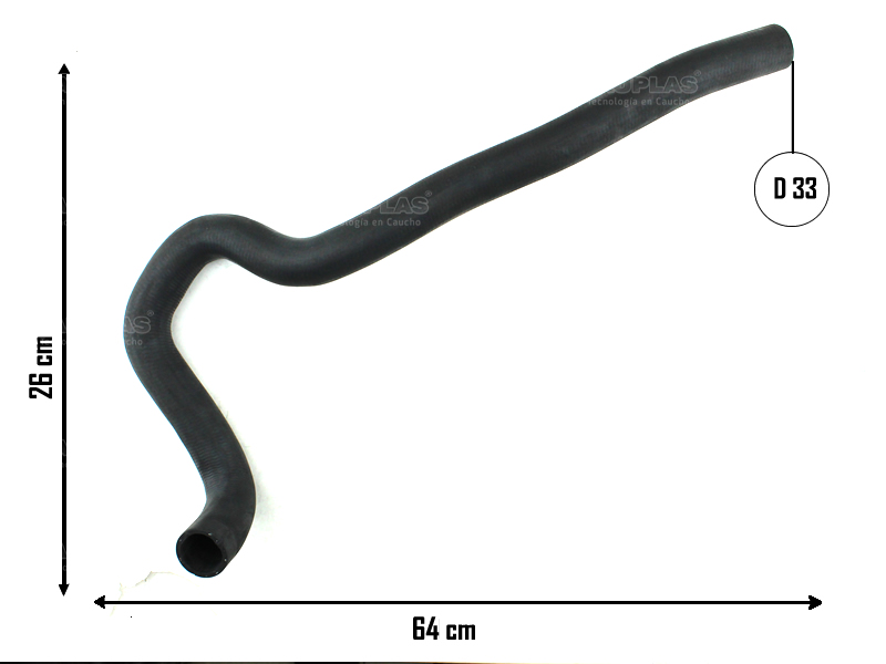 CAUPLAS MANGUERA RADIADOR SUPERIOR RENAULT FLUENCE MEGANE III OEM:215010016R =YACO 4144