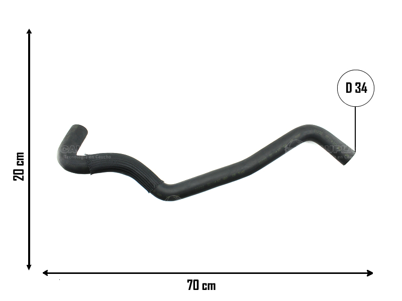 CAUPLAS MANGUERA RADIADOR INFERIOR RENAULT KANGOO EXPRESS OEM:215010943R