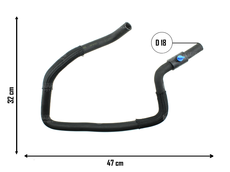 CAUPLAS MANGUERA CALEFACTOR ENTRADA RENAULT KWID OEM:924101574R