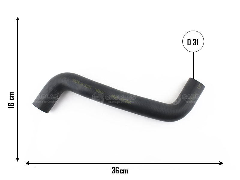 CAUPLAS MANGUERA RADIADOR SUPERIOR RENAULT MAGANE II OEM:8200505339