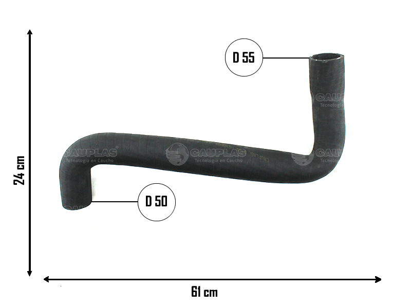 CAUPLAS MANGUERA CIRCULACION DE AIRE RENAULT SAFRANE TRAFIC II MASTER I  =YACO 3783