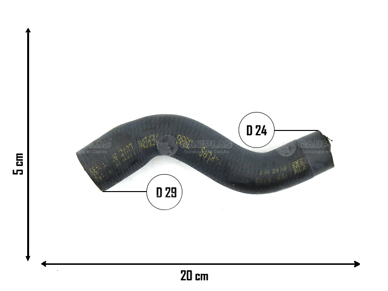 CAUPLAS MANGUERA RESERVORIO DE COMPENSACION F14000 OEM:T71121101