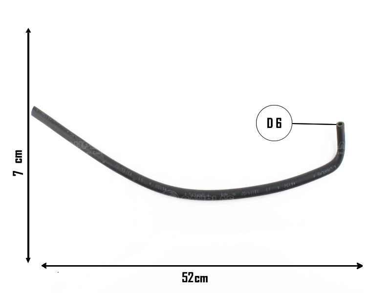 CAUPLAS MANGUERA COMBUSTIBLE RENAULT 21 OEM:7702087181