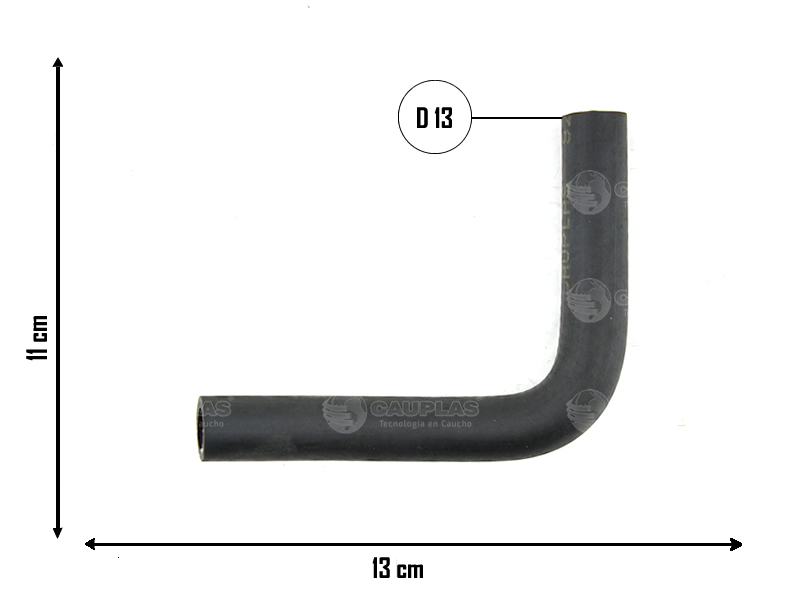 CAUPLAS MANGUERA DESCARGA DE GASES FIAT TEMPRA OEM:7729211 =YACO 2575