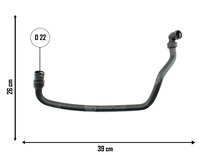 CAUPLAS MANGUERA CIRCULACION DE AIRE RENAULT MEGANE I SCENIC I OEM:7700115092 =YACO 3605