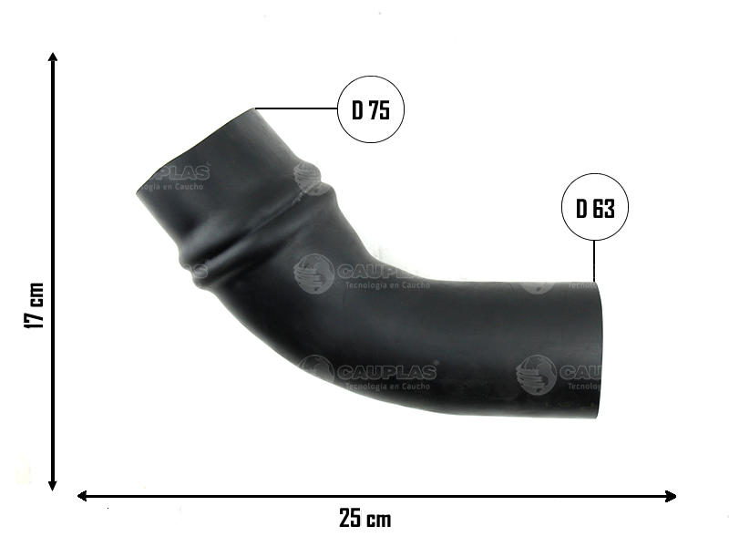 CAUPLAS MANGUERA TOMA DE AIRE RENAULT 19 OEM:7700742623