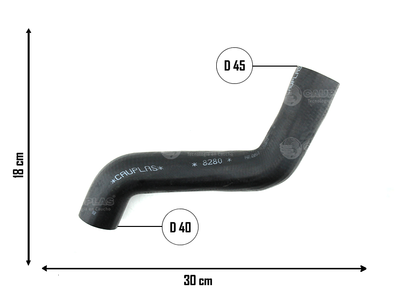 CAUPLAS MANGUERA UNION FILTRO DE AIRE FIAT DUNA OEM:1488878 =YACO 1254