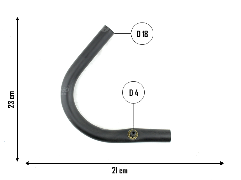 CAUPLAS MANGUERA DESCARGA DE GASES FIAT REGATTA OEM:46591219 5973429 =YACO 875