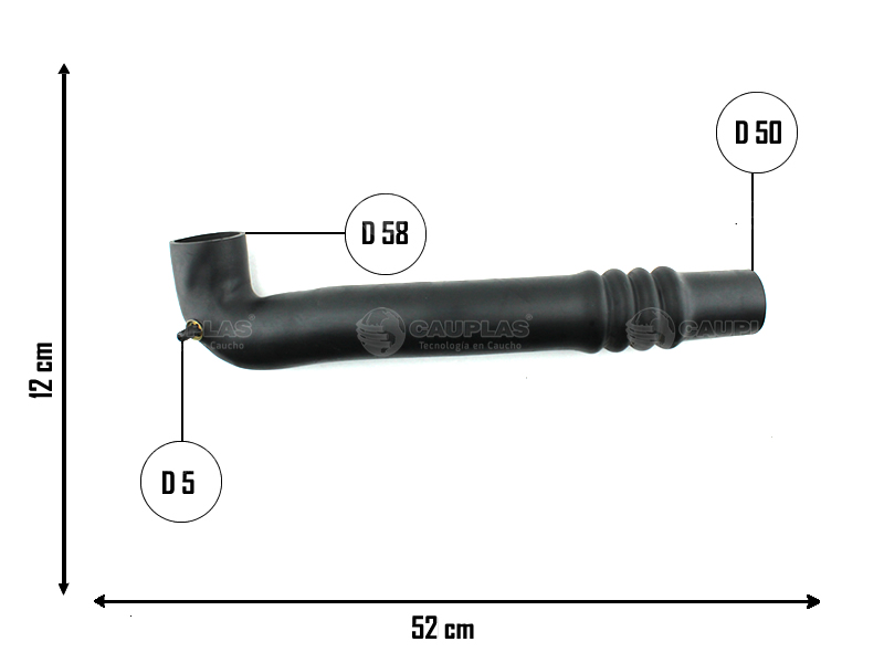 CAUPLAS MANGUERA UNION FILTRO DE AIRE RENAULT TRAFIC I  =YACO 3839