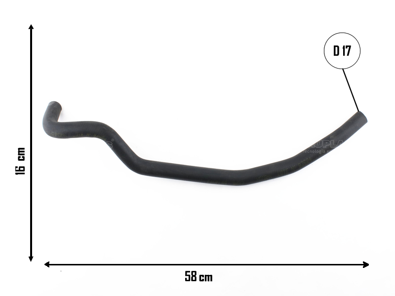 CAUPLAS MANGUERA VASO DE EXPANSION FIAT PUNTO I OEM:51755633 =YACO 3704