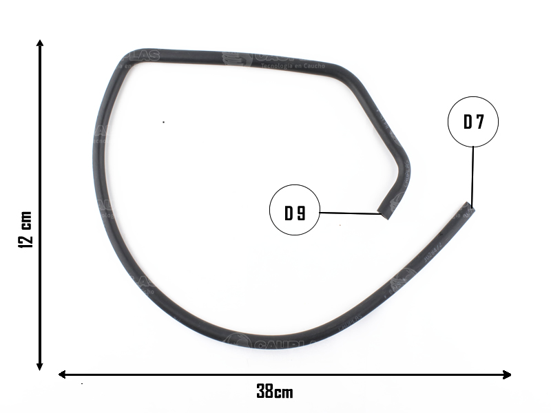CAUPLAS MANGUERA REFRIGERACION FIAT DUCATO I OEM:1323711080 =YACO 2696