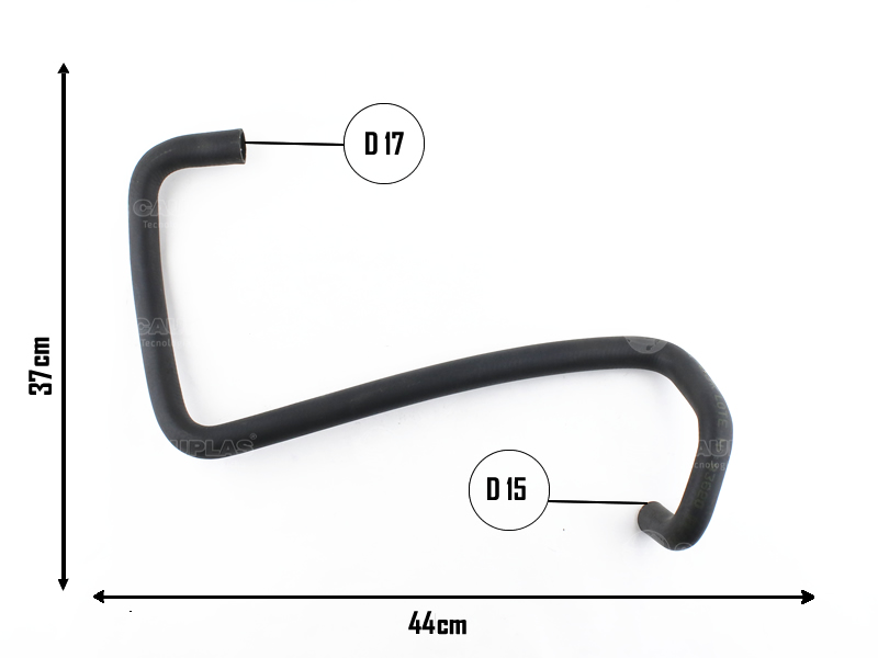 CAUPLAS MANGUERA VASO DE EXP A BOMBA AGUA RENAULT MASTER I OEM:8200199015 =YACO 3841