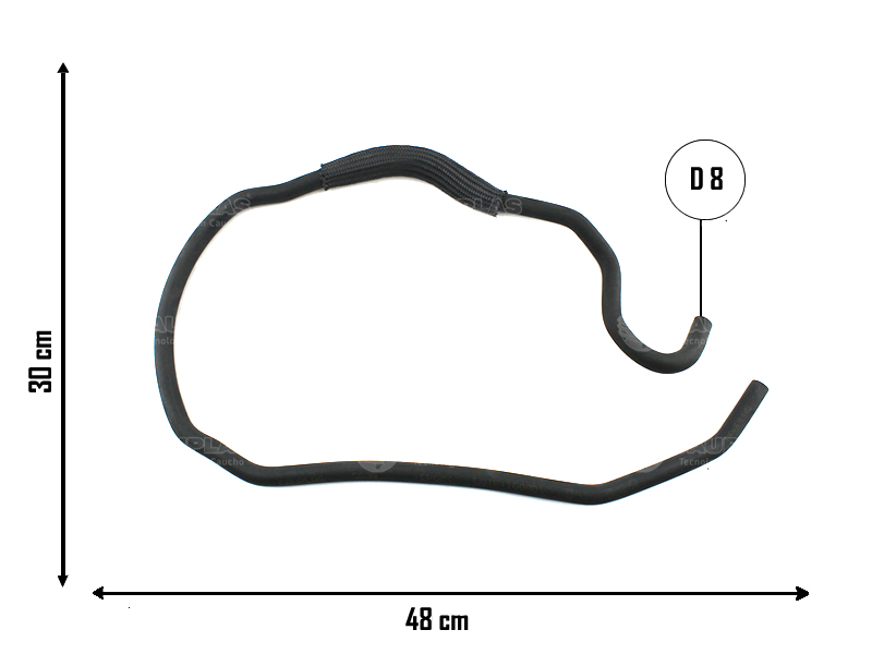 CAUPLAS MANGUERA VASO DE EXPANSION  FORD FOCUS II OEM:3M5H8C012ML =YACO 3882