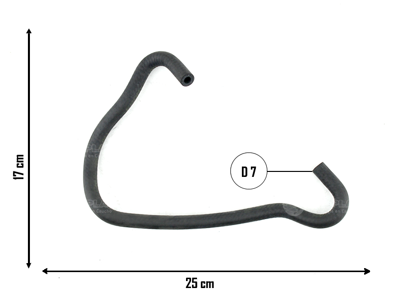 CAUPLAS MANGUERA VASO DE EXPANSION A RAD FIAT PALIO I=YACO 2860