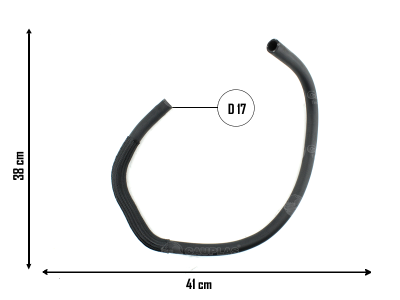 CAUPLAS MANGUERA VASO DE EXPANSION A RAD FIAT 147 II FIORINO I OEM:7505664