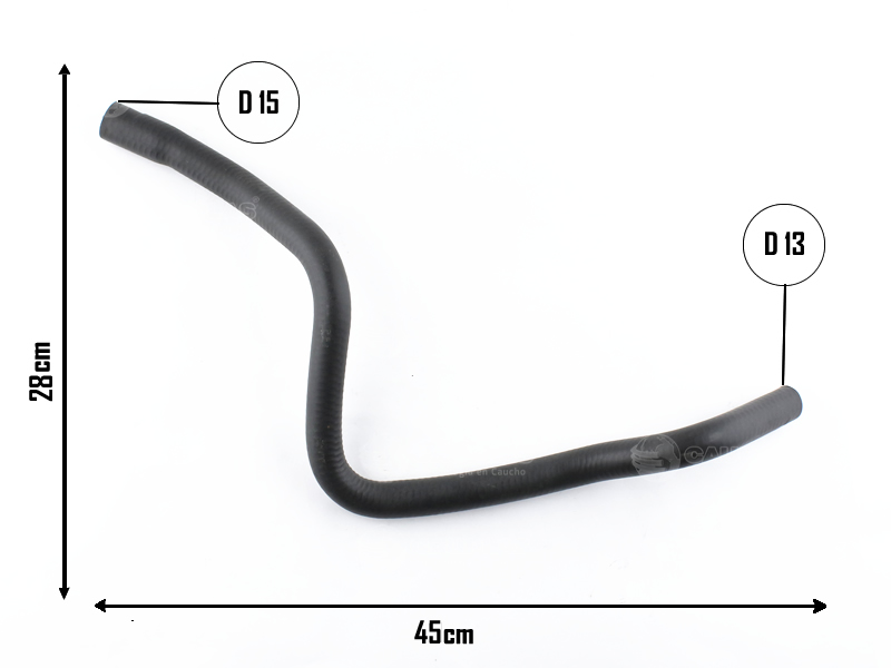 CAUPLAS MANGUERA VASO DE EXPANSION FIAT DUCATO I OEM:1301383080 =YACO 1834/3868