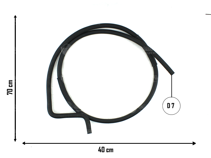 CAUPLAS MANGUERA VASO DE EXPANSION SUP FIAT DUNA FIORINO II UNO I  OEM:7769978 =YACO 2205/2230