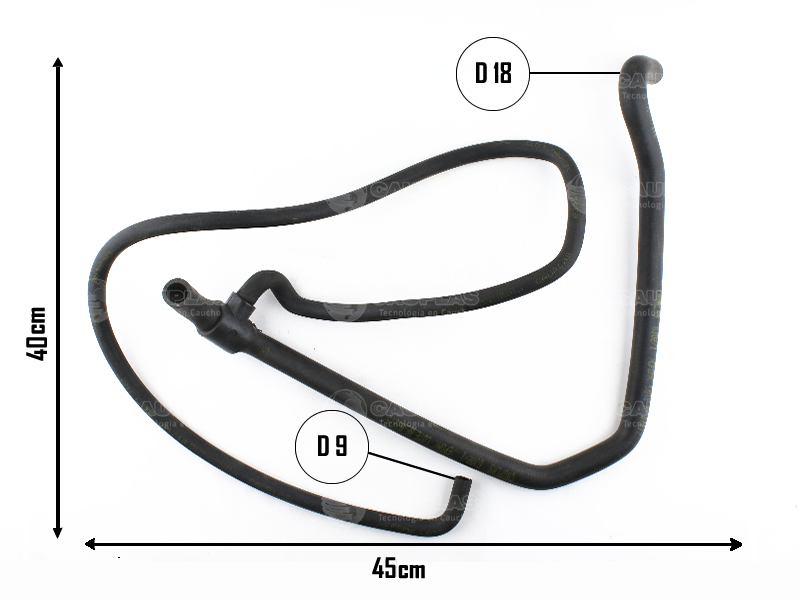 CAUPLAS MANGUERA VASO DE EXPAN. A CALEFACTOR Y BOMBA RENAULT EXPRESS OEM:7702224844