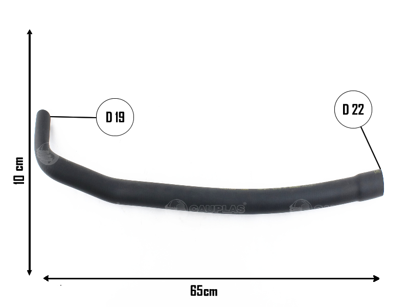 CAUPLAS MANGUERA VASO DE EXPAN. A CALEFACTOR RENAULT EXPRESS  =YACO 1896