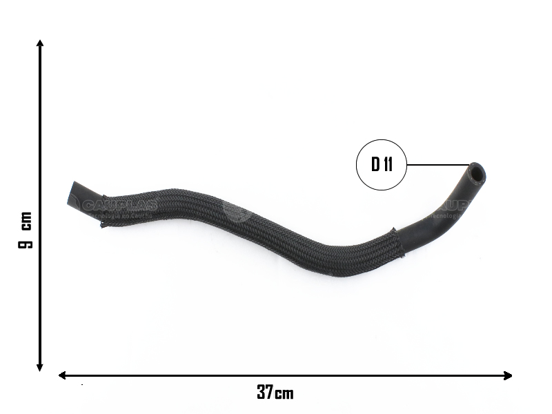 CAUPLAS MANGUERA VASO DE EXPAN. A DERIVADOR RENAULT CLIO II SYMBOL  =YACO 3555