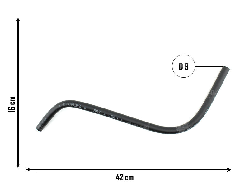 CAUPLAS MANGUERA VASO DE EXPANSION FORD TRANSIT  =YACO 1883