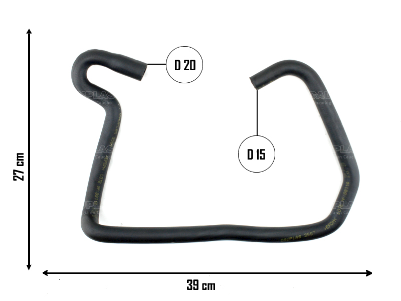 CAUPLAS MANGUERA VASO DE EXPAN A RADIADOR ESCORT =YACO 2823