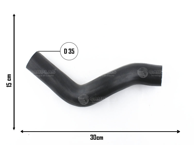 CAUPLAS MANGUERA VASO DE EXPAN. A TUBO RIGIDO RENAULT CLIO II SYMBOL OEM:8200026126 =YACO 2992