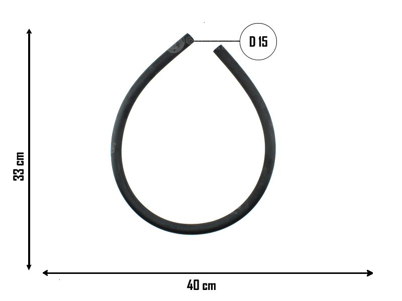CAUPLAS MANGUERA VASO DE EXPANSION INF FIAT 147 I/II FIORINO I OEM:5930417 =YACO 986
