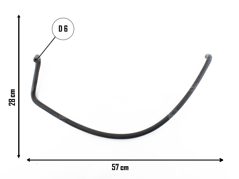 CAUPLAS MANGUERA VASO DE EXPANSION A RAD FIAT SIENA I OEM:46452049 =YACO 1823