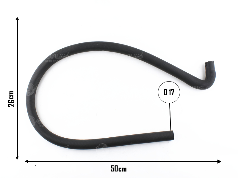 CAUPLAS MANGUERA VASO DE EXPANSION INF FIAT REGATTA OEM:5998228 =YACO 933/993