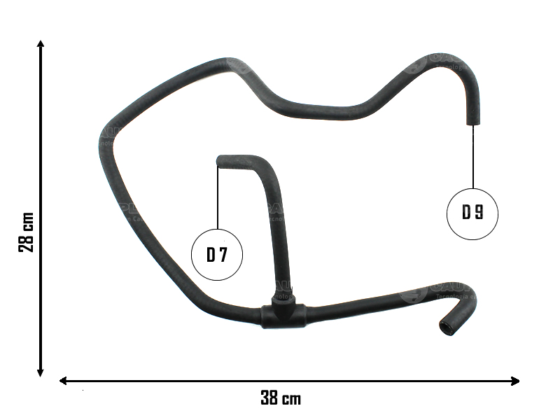 CAUPLAS MANGUERA VASO DE EXPAN INF FORD FIESTA OEM:96FB8B081MF ME =YACO 2168