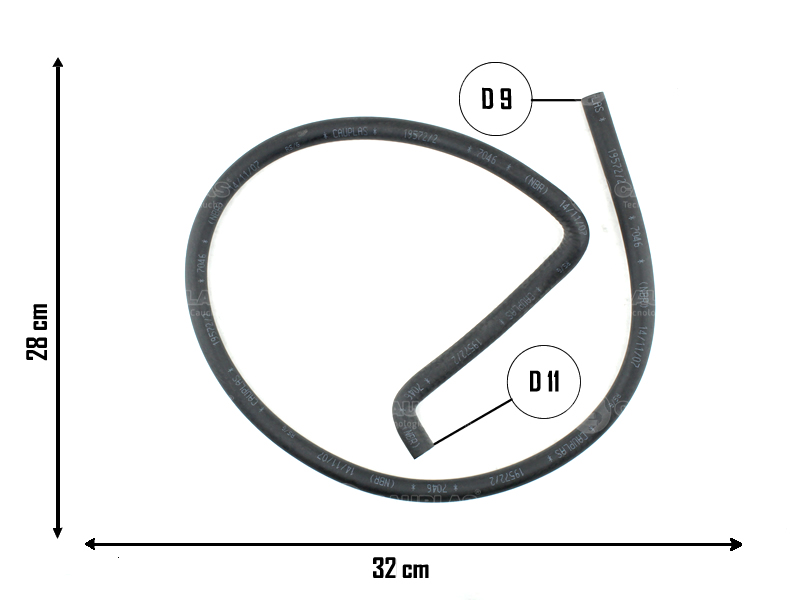 CAUPLAS MANGUERA VASO DE EXPANSION INF RENAULT 21 OEM:7702095022
