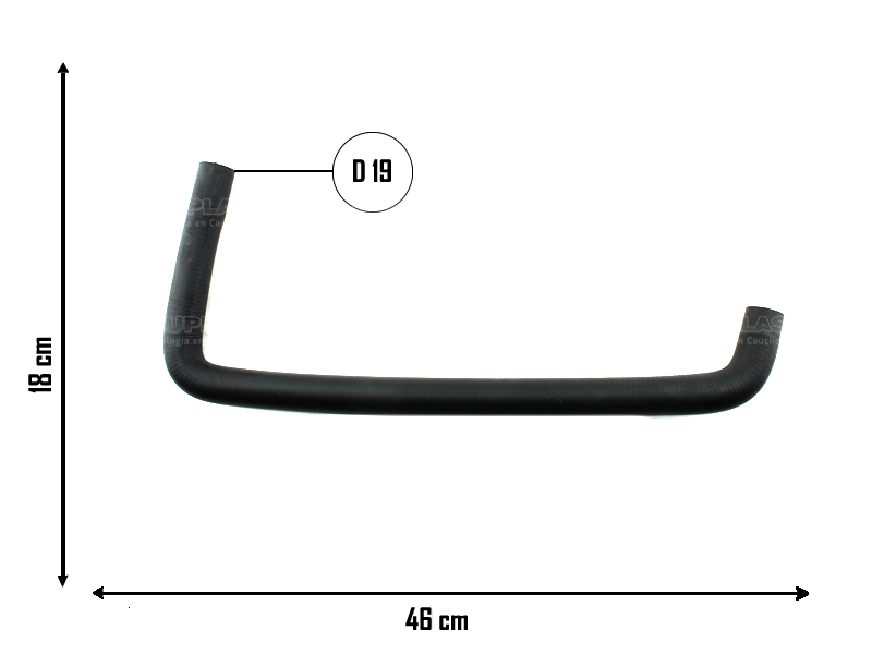 CAUPLAS MANGUERA VASO DE EXPAN INF RENAULT 18 FUEGO OEM:7704001876