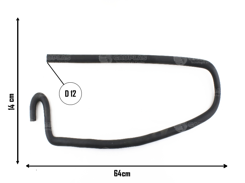 CAUPLAS MANGUERA VASO DE EXPANSION RENAULT 18 FUEGO OEM:7704002510 =YACO 2602