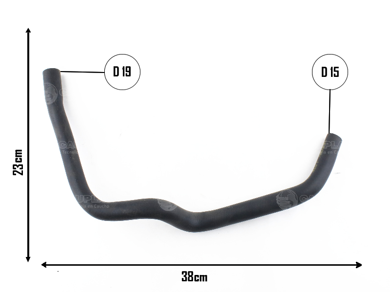 CAUPLAS MANGUERA VASO DE EXPANSION SUPERIOR A RAD FORD ESCORT 