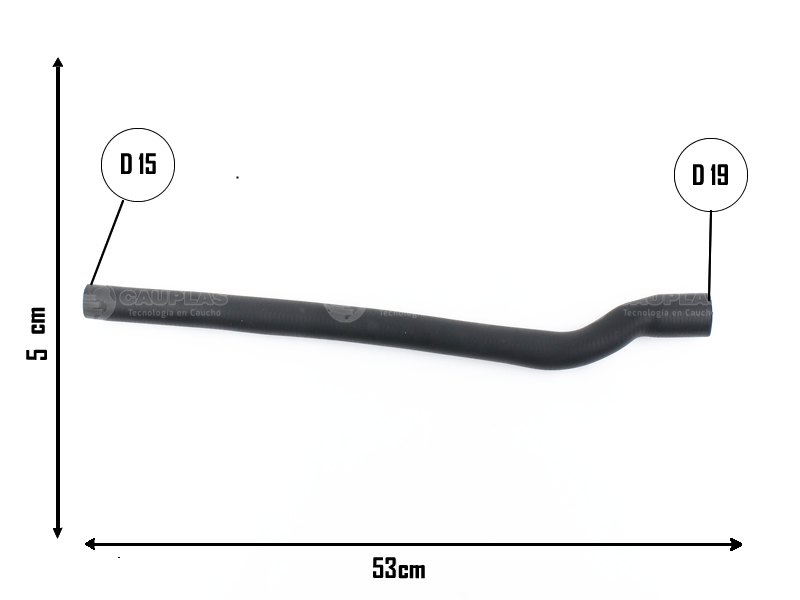 CAUPLAS MANGUERA VASO DE EXPAN INF FORD ESCORT OEM:86AU8B081AA =YACO 326
