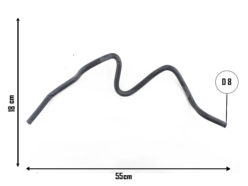 CAUPLAS MANGUERA VASO DE EXPAN SUP A RAD FORD FIESTA =YACO 2152