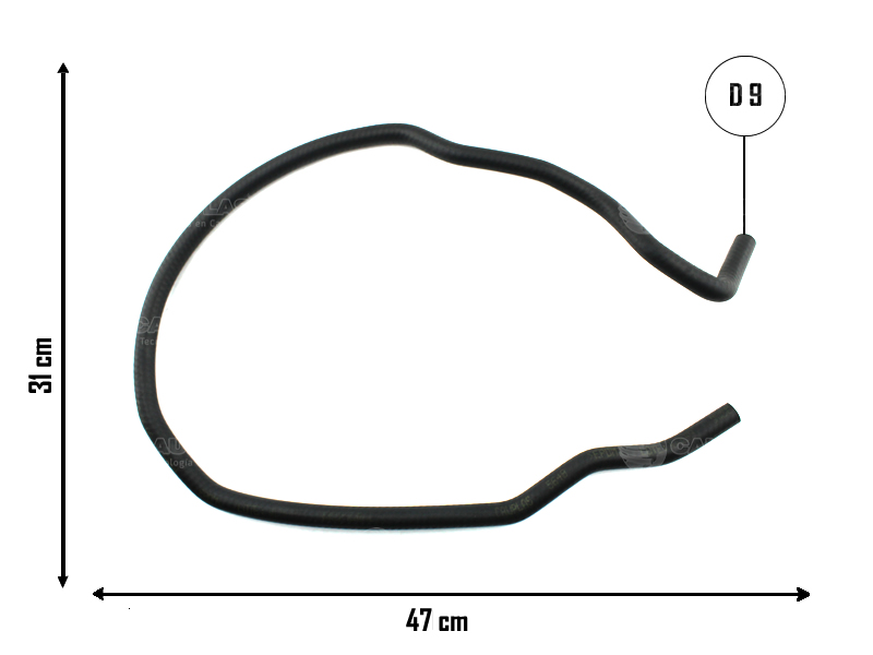 CAUPLAS MANGUERA VASO EXPANSION INF FORD FOCUS II OEM:3M5H8C012YC =YACO 3881