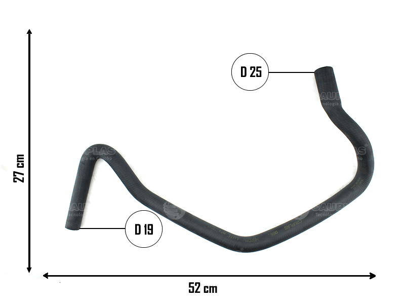 CAUPLAS MANGUERA CALEFACTOR PEUG 405 OEM:646419 =YACO 3195