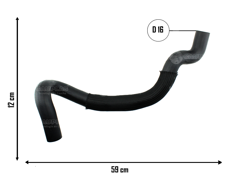 CAUPLAS MANGUERA CALEFACTOR ENTRADA PEUG 205 OEM:6464A50 =YACO 3316