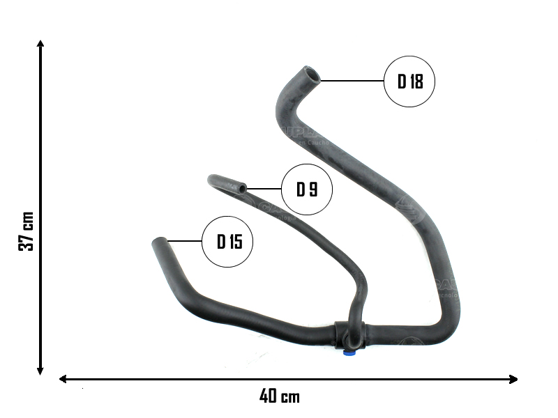 CAUPLAS MANGUERA CALEFACTOR SALIDA PEUG 205 OEM:6464C30 =YACO 2980