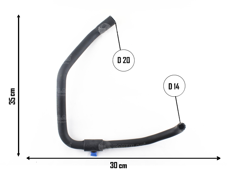 CAUPLAS MANGUERA CALEFACTOR SALIDA PEUG 205 OEM:6464T60 =YACO 1786