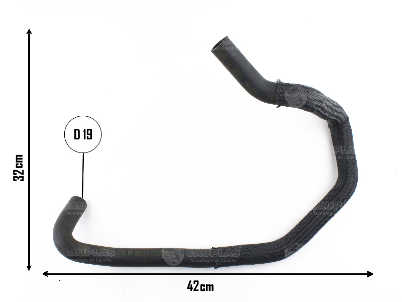 CAUPLAS MANGUERA CALEFACTOR SALIDA PEUG 405 OEM:6464Q10 =YACO 2605