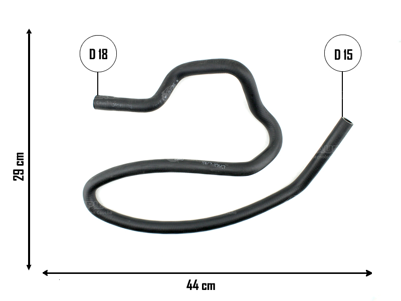 CAUPLAS MANGUERA CALEFACCION SALIDA PEUG 505 OEM:6464760