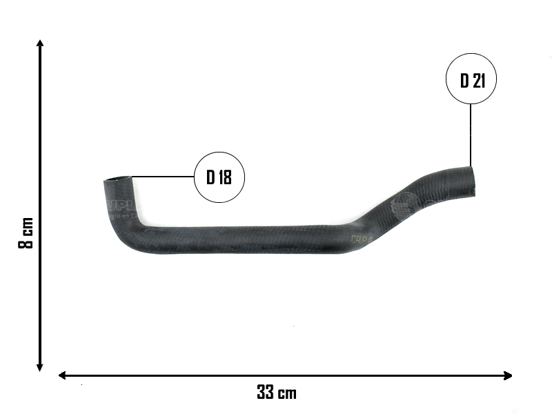 CAUPLAS MANGUERA CALEFACCION PEUGEOT 405