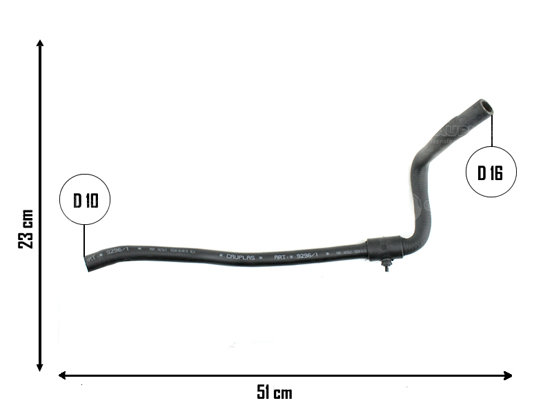CAUPLAS MANGUERA CALEFACTOR FIAT PALIO I