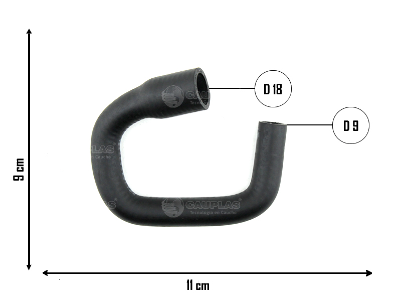 CAUPLAS MANGUERA REFRIGERACION PEUGEOT 504 505 OEM:1419410 =YACO 878