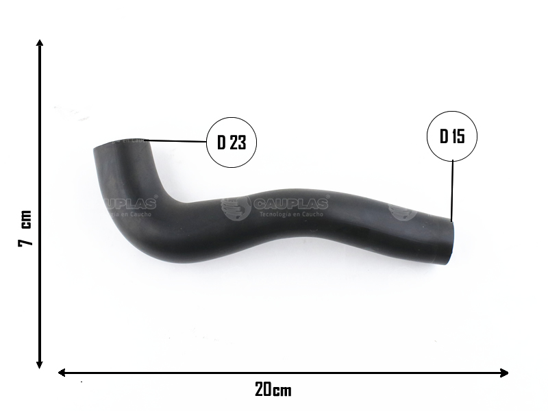 CAUPLAS MANGUERA DESCARGA DE GASES PEUGEOT 405 OEM:1192490
