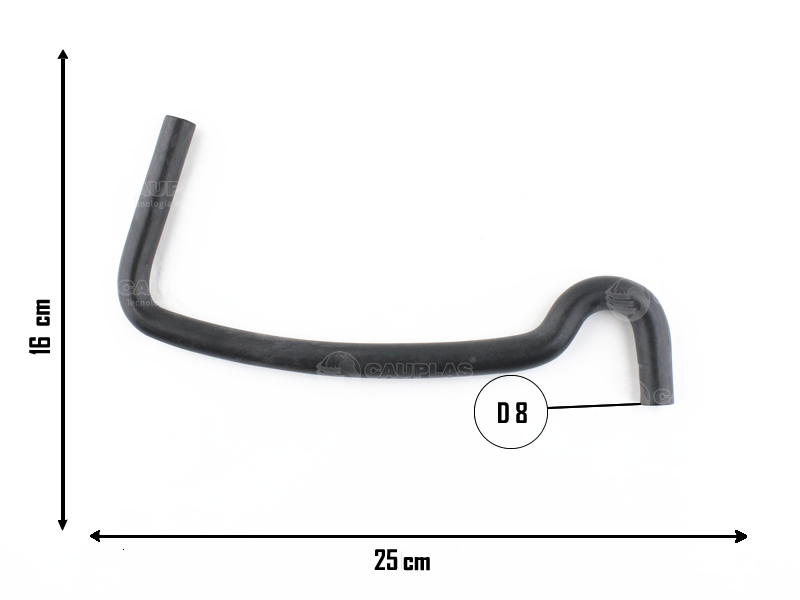 CAUPLAS MANGUERA REFRIGERACION PEUGEOT 205 405 OEM:1317390 =YACO 2618